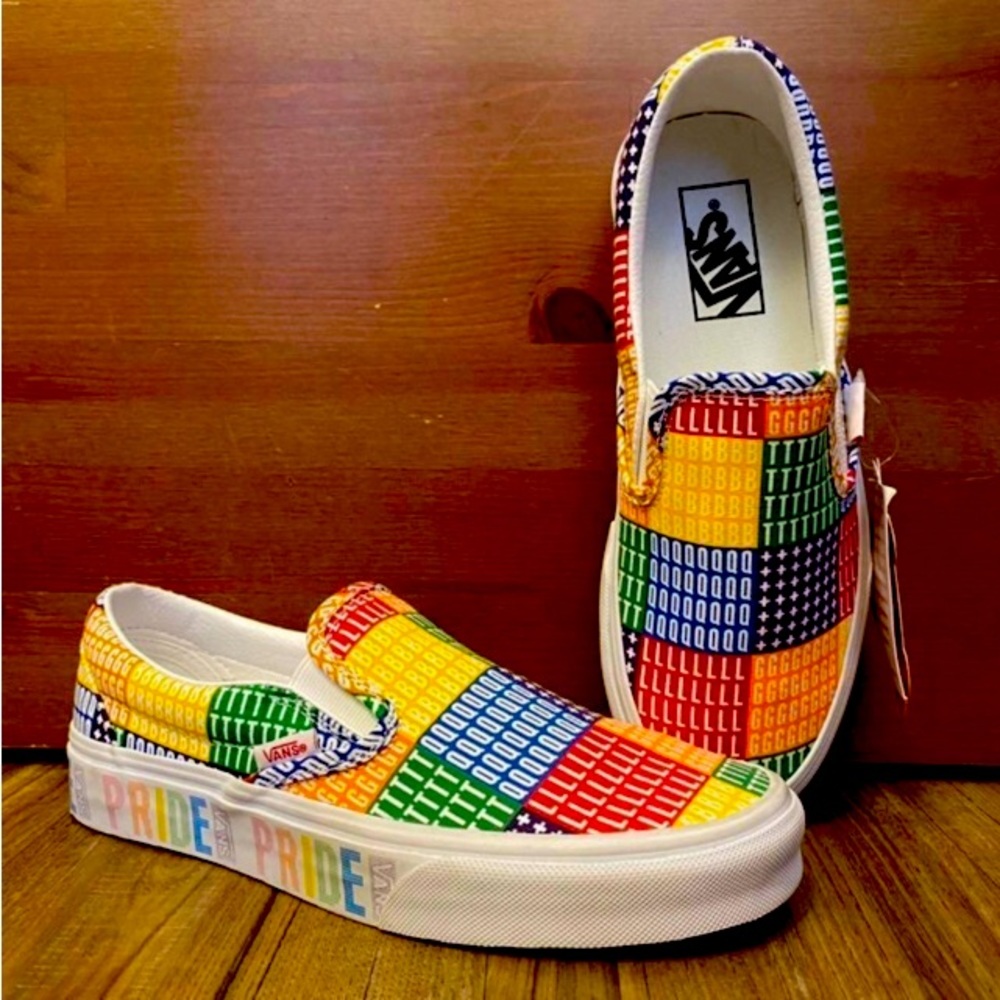 VANS Pride/LGBTQ Classic Slip-On Shoes